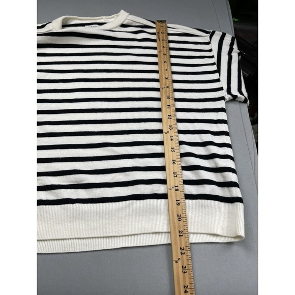 J Crew Womens Sweater Large Striped French Parisian Nautical Capsule Crew Breton - Picture 8 of 9